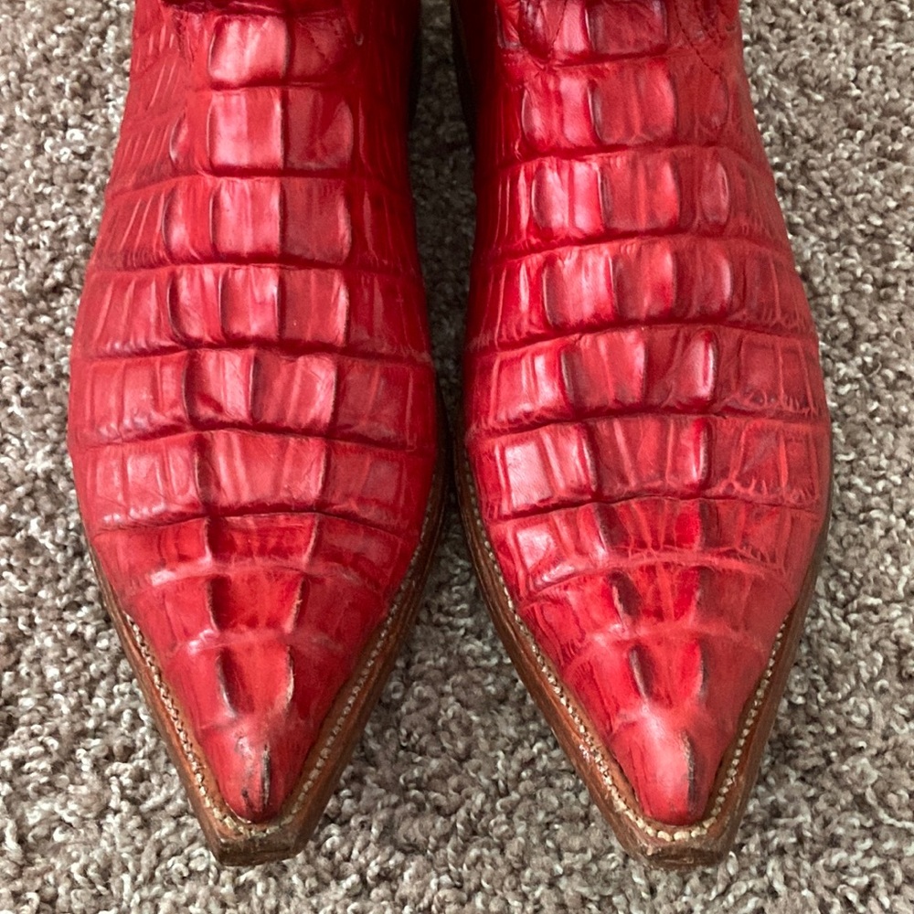 Handmade Los Altos Genuine Crocodile Cowboy Boots - like NEW (size 7.5) - Picture 12 of 16